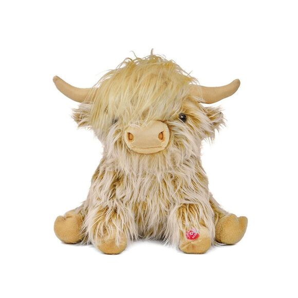 Tonpect Cow Plush with Mooing Sound, 9 inch Ginger Colored, Soft Farm Toy for B - Picture 1 of 13